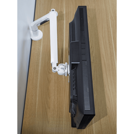 Dellonda Adjustable Single Monitor Arm with 360 Rotation - White Model No- DH26