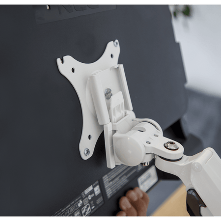 Dellonda Adjustable Single Monitor Arm with 360 Rotation - White Model No- DH26