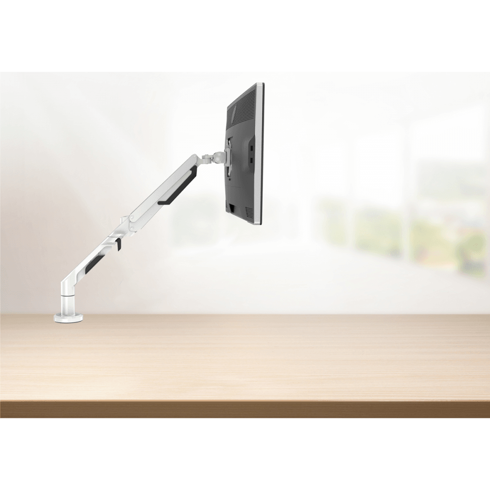 Dellonda Adjustable Single Monitor Arm with 360 Rotation - White Model No- DH26