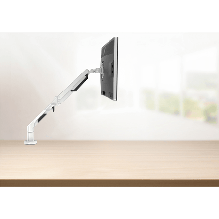 Dellonda Adjustable Single Monitor Arm with 360 Rotation - White Model No- DH26