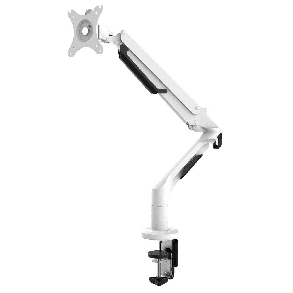 Dellonda Adjustable Single Monitor Arm with 360 Rotation - White Model No- DH26