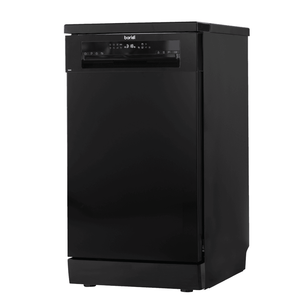 Baridi Slimline Freestanding Dishwasher 45cm Wide 10 Place Settings - Black Model No- DH267
