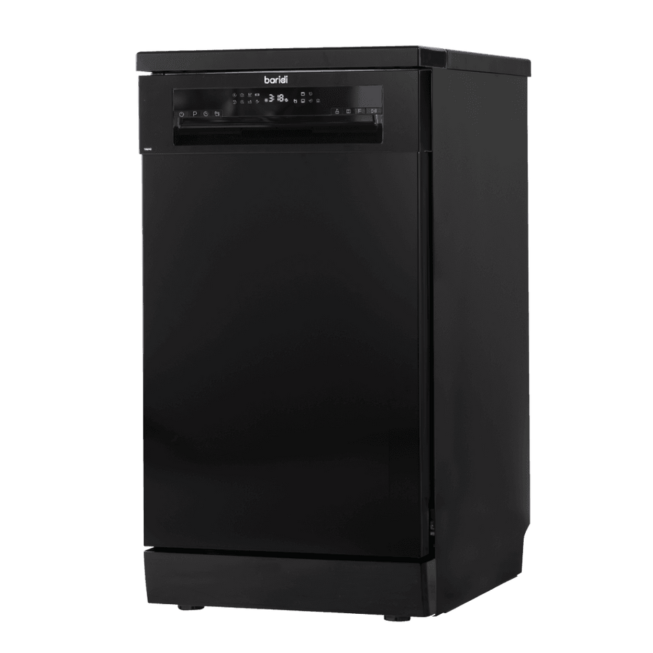 Baridi Slimline Freestanding Dishwasher 45cm Wide 10 Place Settings - Black Model No- DH267