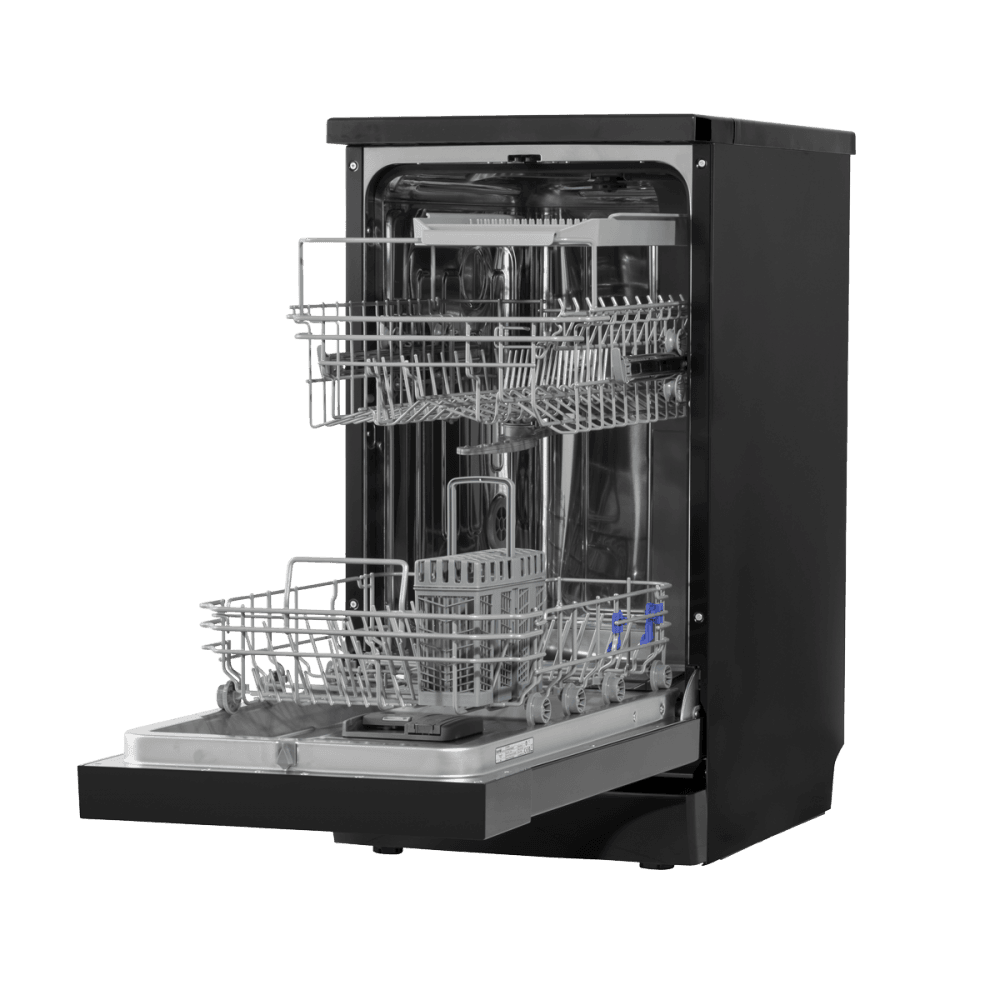 Baridi Slimline Freestanding Dishwasher 45cm Wide 10 Place Settings - Black Model No- DH267
