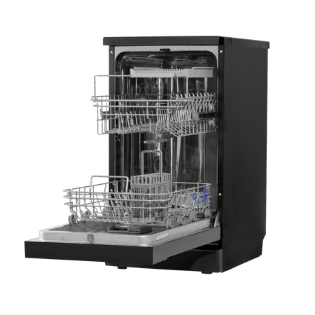 Baridi Slimline Freestanding Dishwasher 45cm Wide 10 Place Settings - Black Model No- DH267