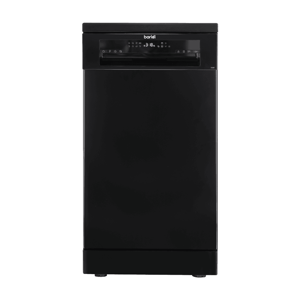 Baridi Slimline Freestanding Dishwasher 45cm Wide 10 Place Settings - Black Model No- DH267