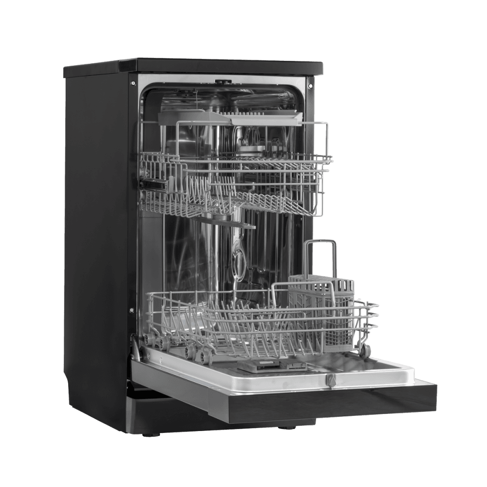 Baridi Slimline Freestanding Dishwasher 45cm Wide 10 Place Settings - Black Model No- DH267