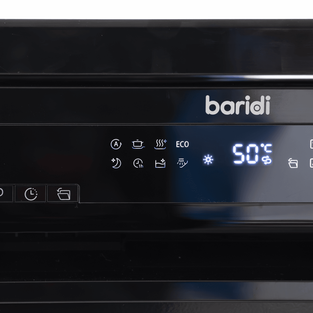Baridi Slimline Freestanding Dishwasher 45cm Wide 10 Place Settings - Black Model No- DH267