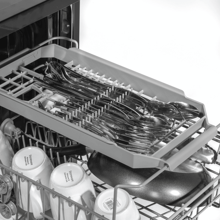 Baridi Slimline Freestanding Dishwasher 45cm Wide 10 Place Settings - Black Model No- DH267
