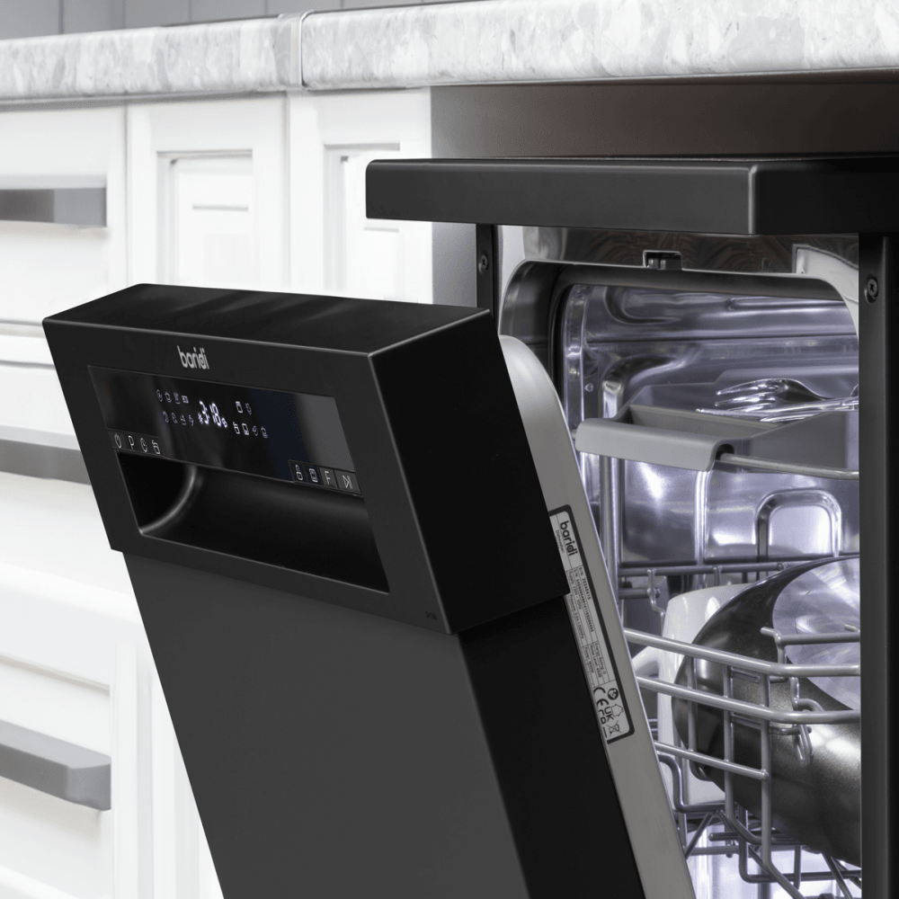 Baridi Slimline Freestanding Dishwasher 45cm Wide 10 Place Settings - Black Model No- DH267