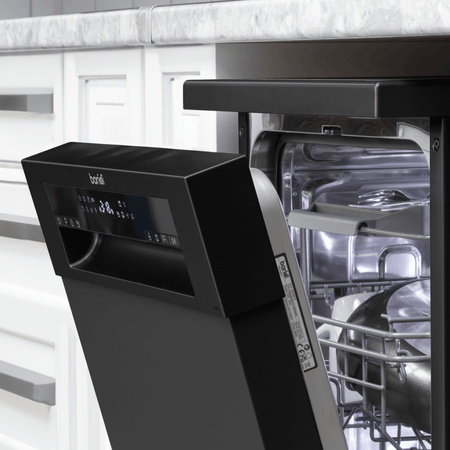 Baridi Slimline Freestanding Dishwasher 45cm Wide 10 Place Settings - Black Model No- DH267