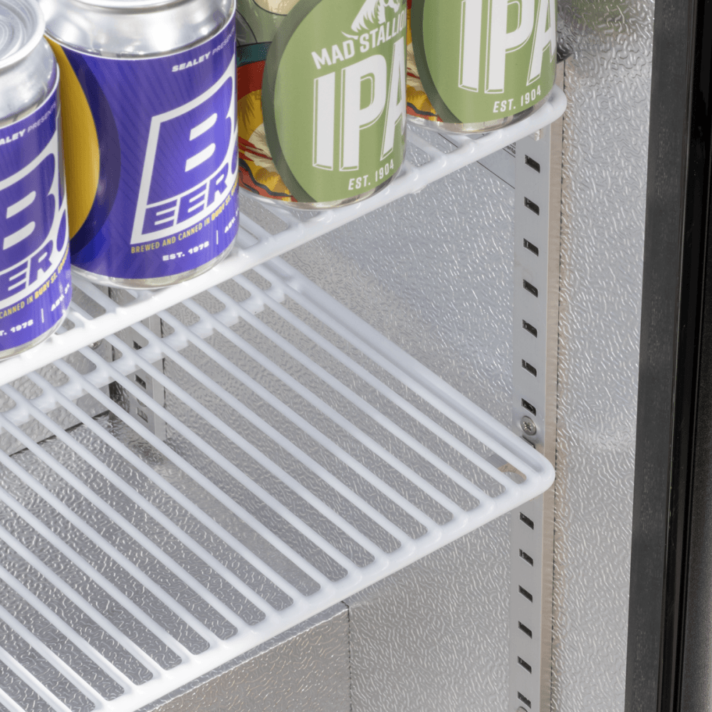 Baridi Hinged Double Door, Back Bar Drinks Fridge/Cooler, 190L Capacity Model No- DH272