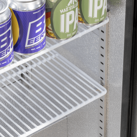 Baridi Hinged Double Door, Back Bar Drinks Fridge/Cooler, 190L Capacity Model No- DH272