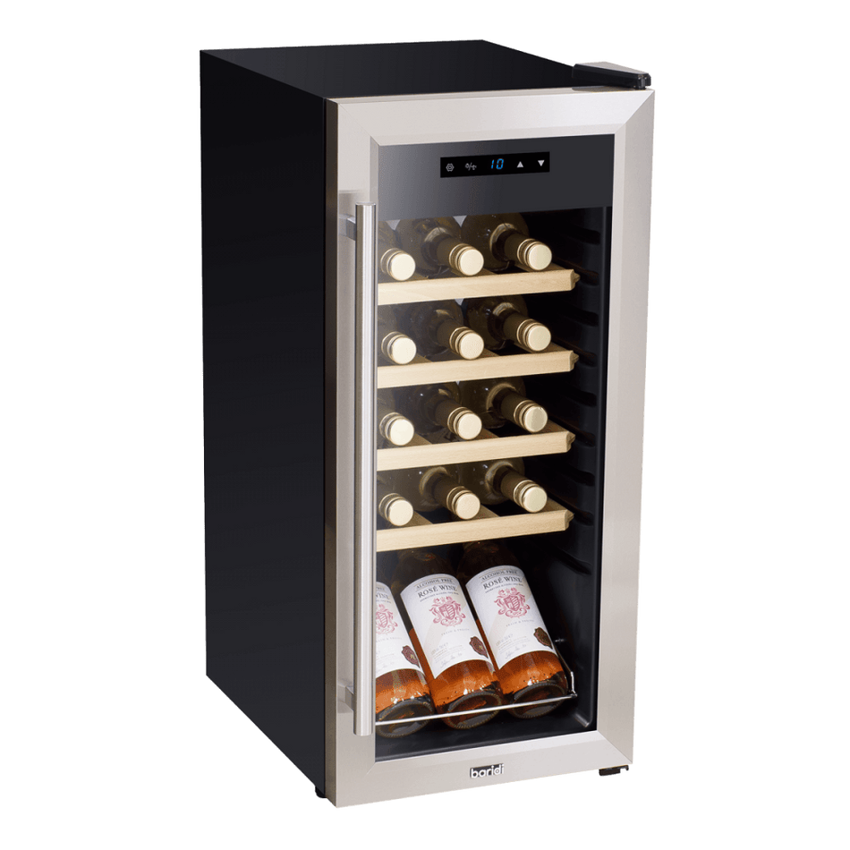 Baridi 18 Bottle Wine Fridge & Cooler - Stainless Steel Model No- DH29