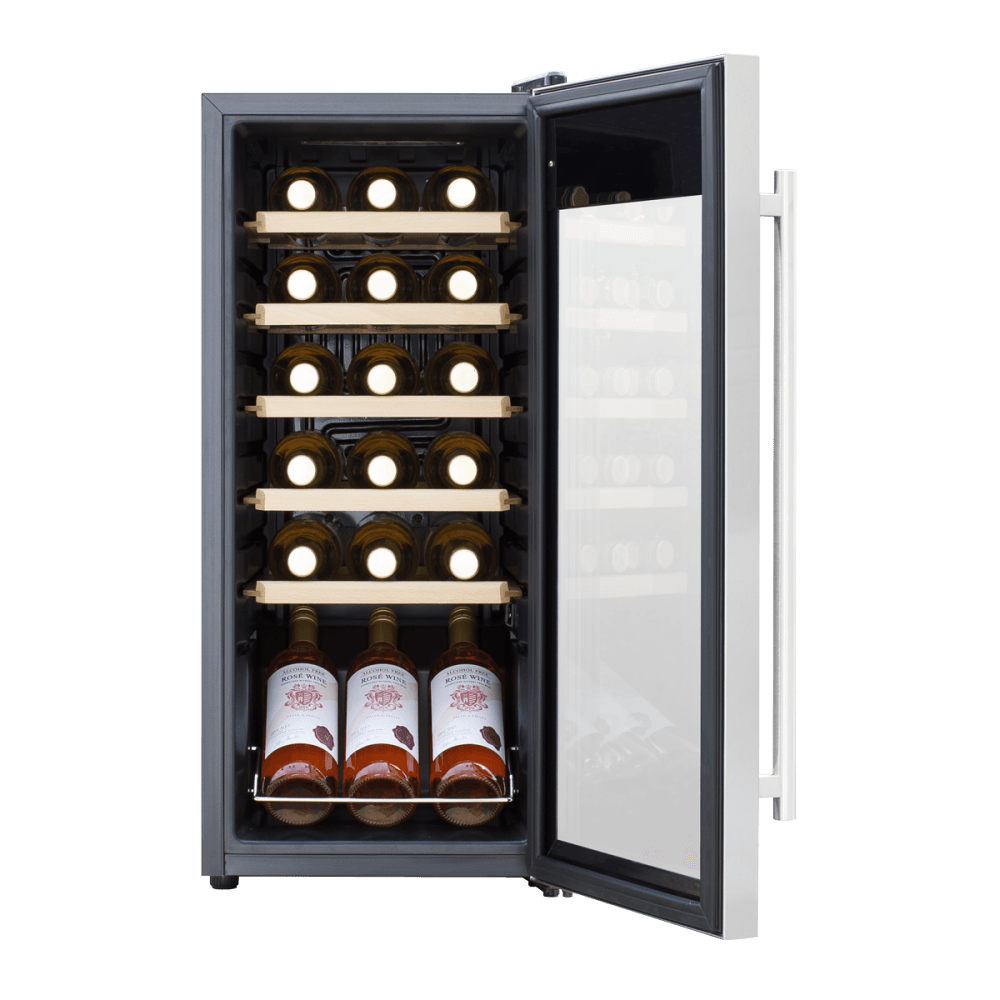 Baridi 18 Bottle Wine Fridge & Cooler - Stainless Steel Model No- DH29
