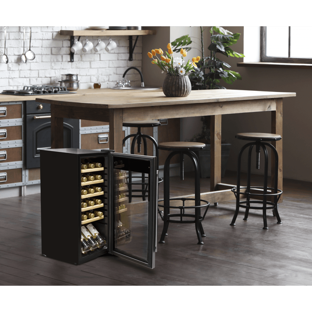 Baridi 18 Bottle Wine Fridge & Cooler - Stainless Steel Model No- DH29