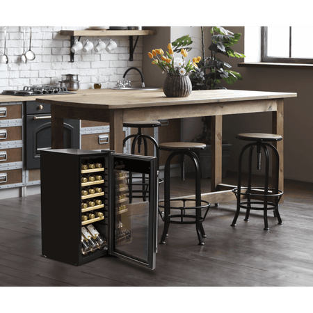 Baridi 18 Bottle Wine Fridge & Cooler - Stainless Steel Model No- DH29