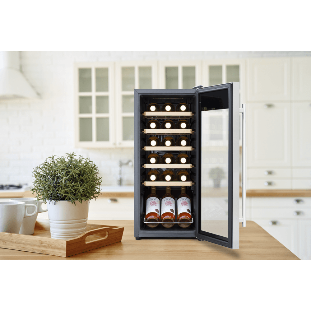Baridi 18 Bottle Wine Fridge & Cooler - Stainless Steel Model No- DH29