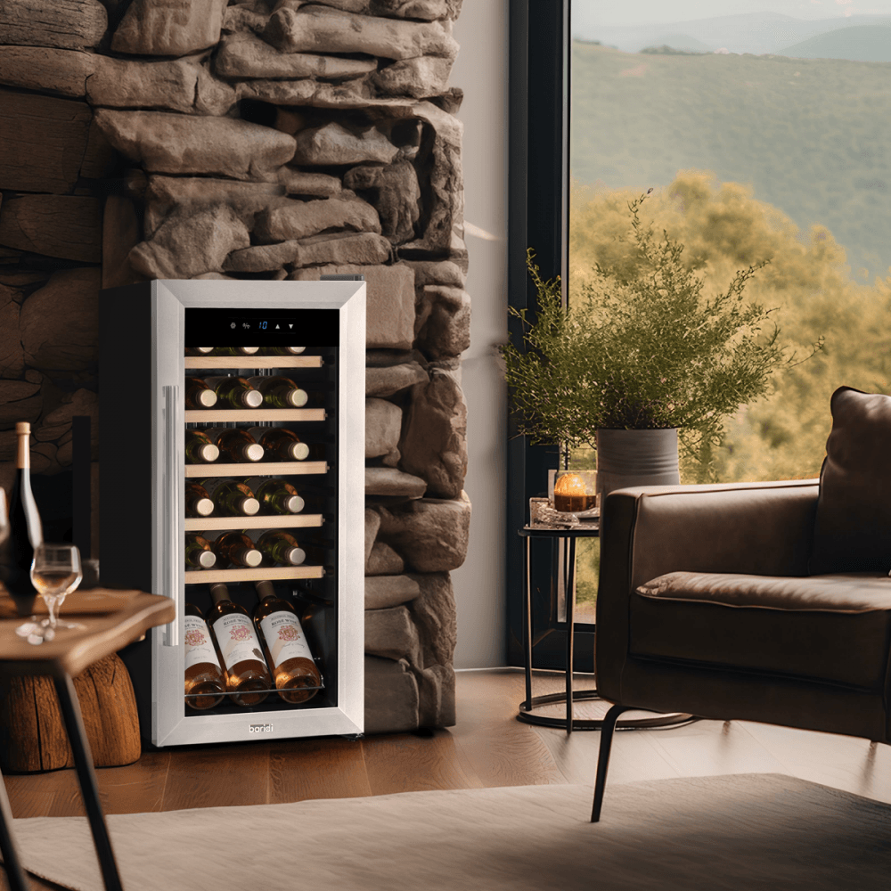 Baridi 18 Bottle Wine Fridge & Cooler - Stainless Steel Model No- DH29