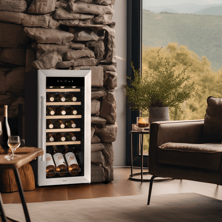 Baridi 18 Bottle Wine Fridge & Cooler - Stainless Steel Model No- DH29
