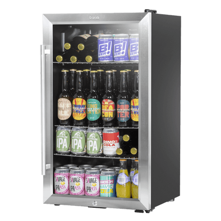 Baridi Wine, Beer & Drinks Fridge 85L Capacity - Stainless Steel Model No- DH31