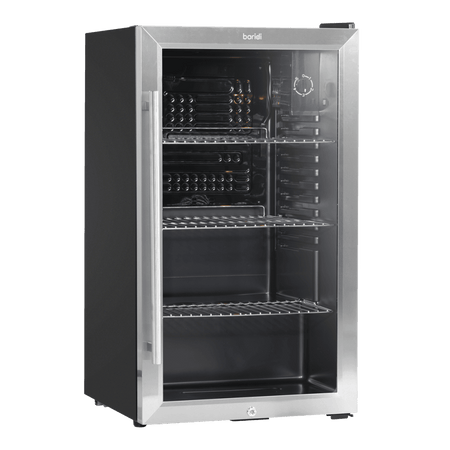 Baridi Wine, Beer & Drinks Fridge 85L Capacity - Stainless Steel Model No- DH31
