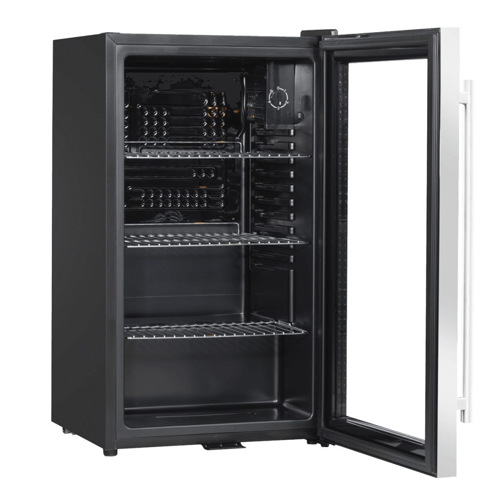 Baridi Wine, Beer & Drinks Fridge 85L Capacity - Stainless Steel Model No- DH31