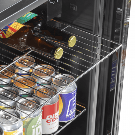 Baridi Wine, Beer & Drinks Fridge 85L Capacity - Stainless Steel Model No- DH31
