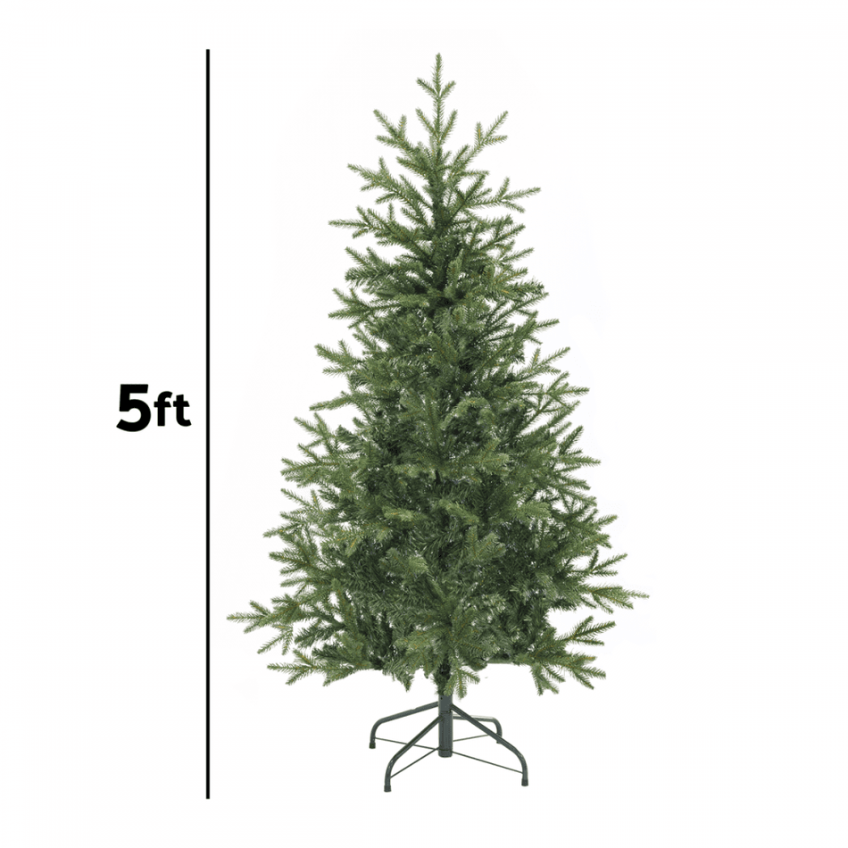Dellonda Artificial Hinged Christmas Tree 5ft(150cm) Model No- DH44
