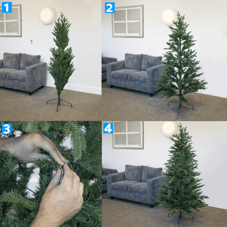 Dellonda Artificial Hinged Christmas Tree 5ft(150cm) Model No- DH44