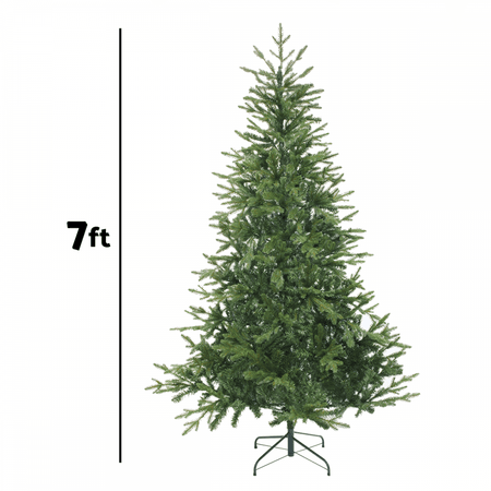 Dellonda Artificial Hinged Christmas Tree 7ft(210cm) Model No- DH46