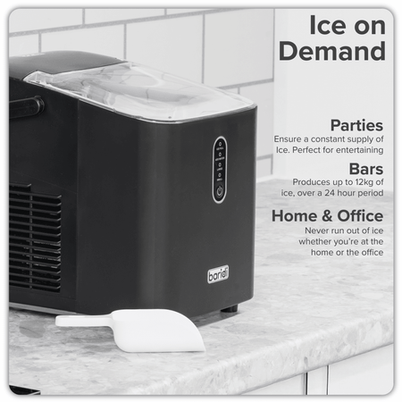 Baridi Ice Cube Maker with LED Display & 10 Minute Freeze Model No- DH52