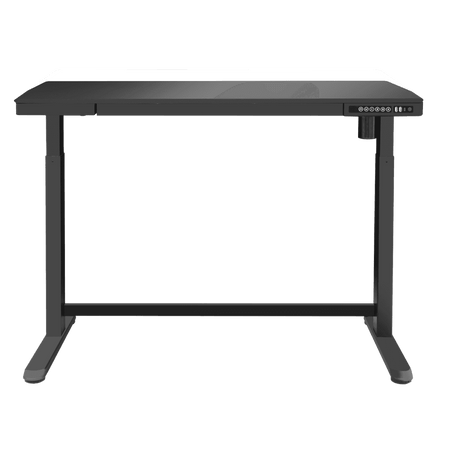 Dellonda Single Motor Ultra-Quiet Electric Desk with Control Panel, USB Port & Drawer - Black Desktop Model No- DH53