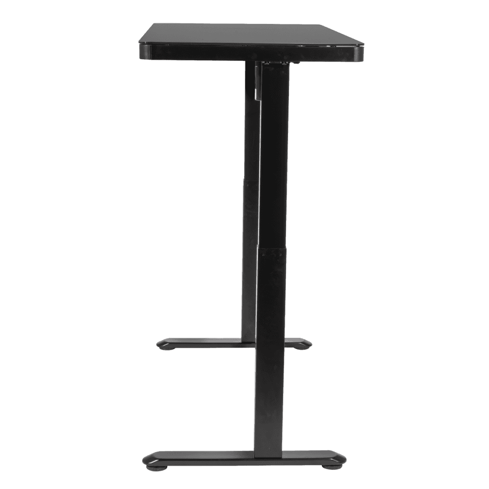Dellonda Single Motor Ultra-Quiet Electric Desk with Control Panel, USB Port & Drawer - Black Desktop Model No- DH53