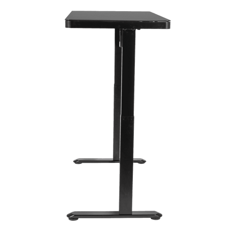 Dellonda Single Motor Ultra-Quiet Electric Desk with Control Panel, USB Port & Drawer - Black Desktop Model No- DH53