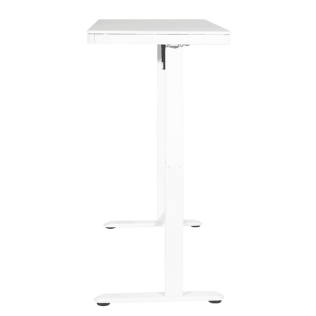 Dellonda Single Motor Ultra-Quiet Electric Desk with Control Panel, USB Port & Drawer - White Desktop Model No- DH54