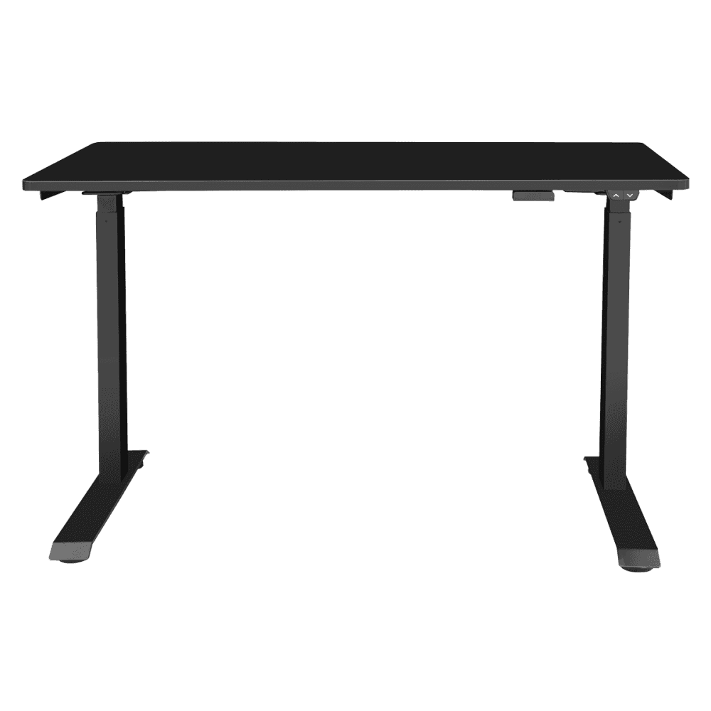 Dellonda Single Motor Ultra-Quiet Adjustable-Height Electric Sit/Stand Desk - Black Desktop Model No- DH55