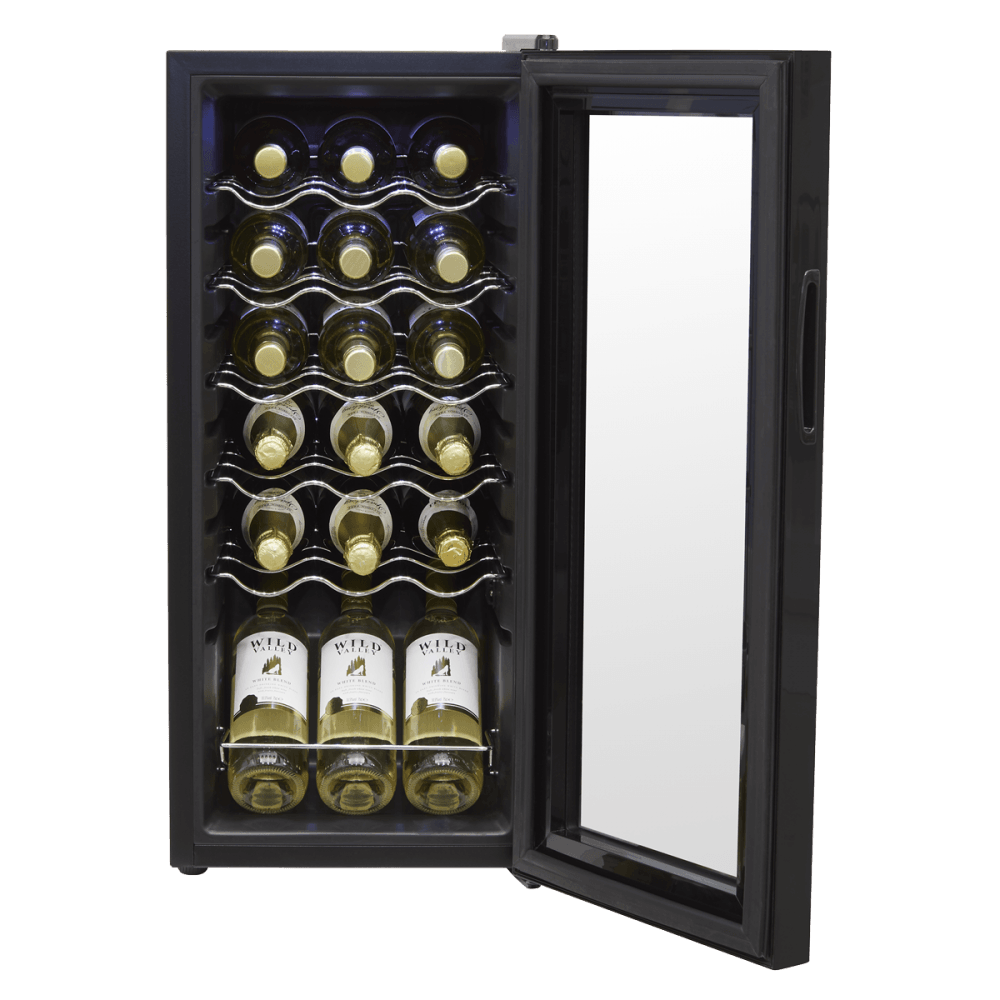 Baridi 18 Bottle Wine Fridge & Cooler - Black Model No- DH6