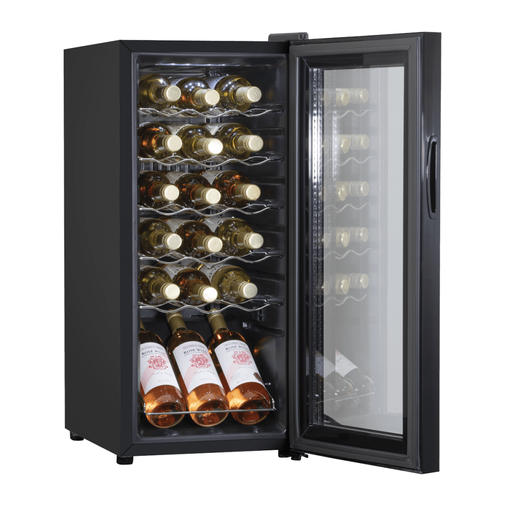 Baridi 18 Bottle Wine Fridge & Cooler - Black Model No- DH6
