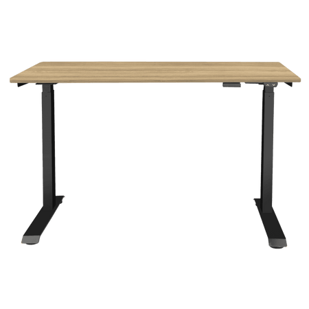 Dellonda Single Motor Ultra-Quiet Adjustable-Height Electric Sit/Stand Desk - Oak Desktop Model No- DH66