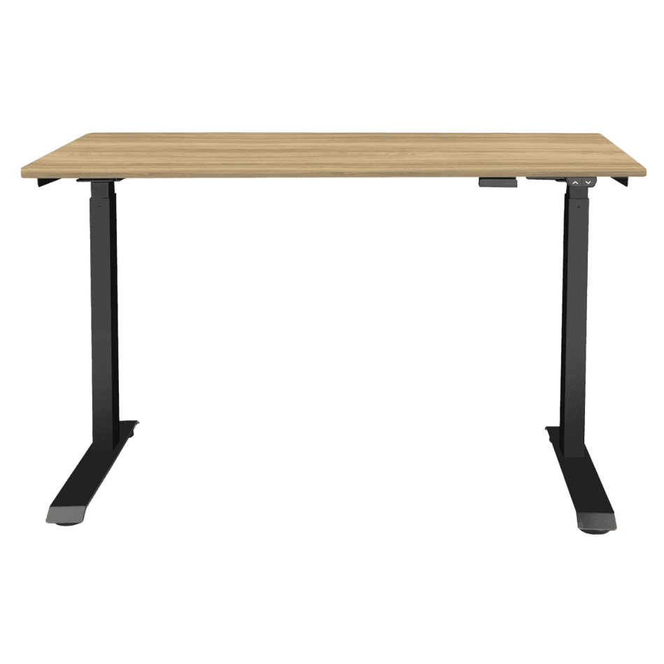 Dellonda Single Motor Ultra-Quiet Adjustable-Height Electric Sit/Stand Desk - Oak Desktop Model No- DH66