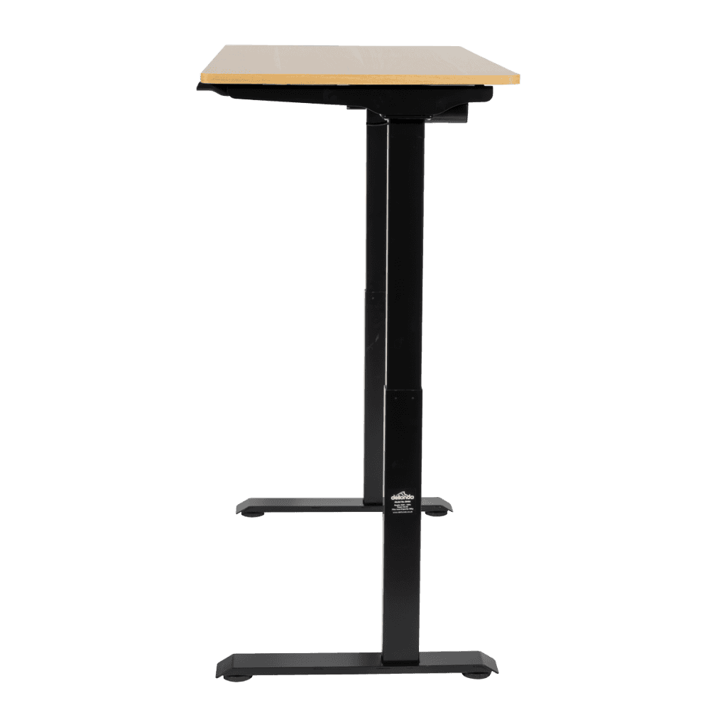 Dellonda Single Motor Ultra-Quiet Adjustable-Height Electric Sit/Stand Desk - Oak Desktop Model No- DH66
