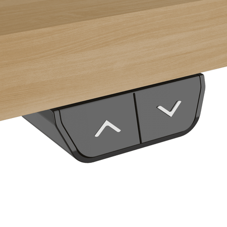 Dellonda Single Motor Ultra-Quiet Adjustable-Height Electric Sit/Stand Desk - Oak Desktop Model No- DH66