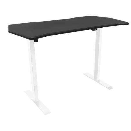 Dellonda Single Motor Ultra-Quiet Adjustable-Height Electric Sit/Stand Desk - Carbon Fibre Effect Desktop Model No- DH70