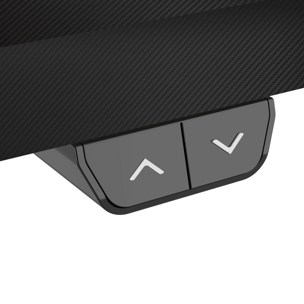 Dellonda Single Motor Ultra-Quiet Adjustable-Height Electric Sit/Stand Desk - Carbon Fibre Effect Desktop Model No- DH70