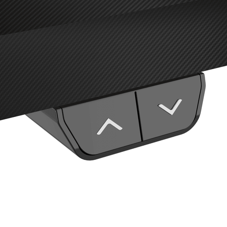Dellonda Single Motor Ultra-Quiet Adjustable-Height Electric Sit/Stand Desk - Carbon Fibre Effect Desktop Model No- DH70