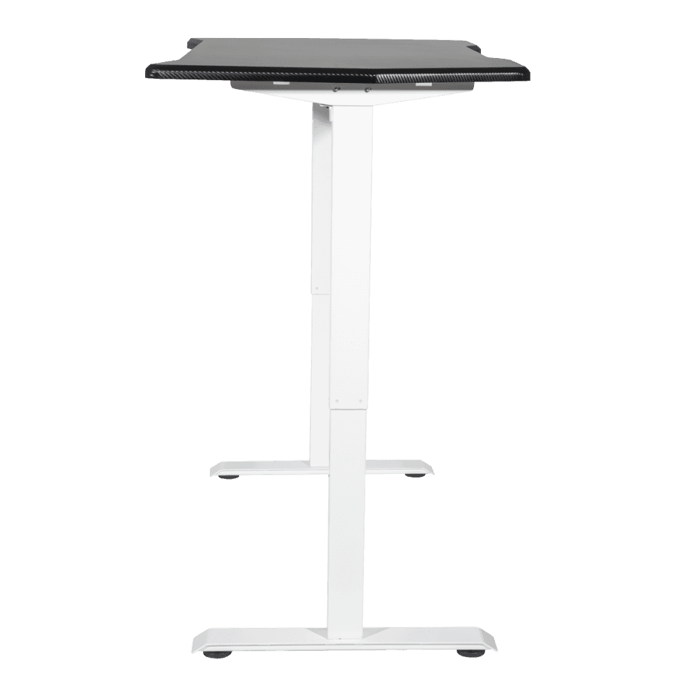 Dellonda Single Motor Ultra-Quiet Adjustable-Height Electric Sit/Stand Desk - Carbon Fibre Effect Desktop Model No- DH70