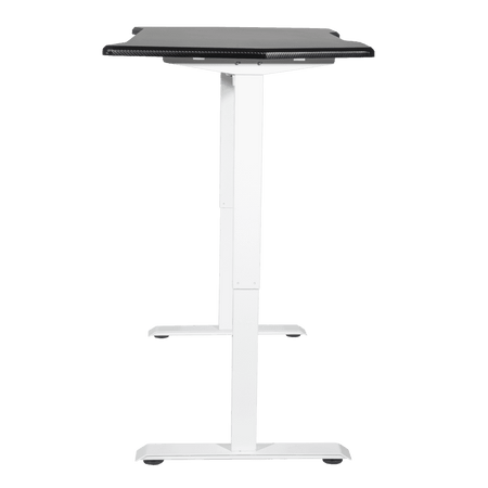 Dellonda Single Motor Ultra-Quiet Adjustable-Height Electric Sit/Stand Desk - Carbon Fibre Effect Desktop Model No- DH70