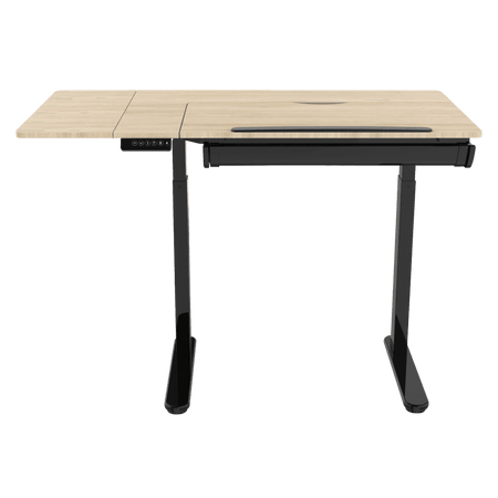 Dellonda Single Motor Ultra-Quiet Electric Adjustable Drawing Table with 40 Tilt, Drawer & Side Table Model No- DH71