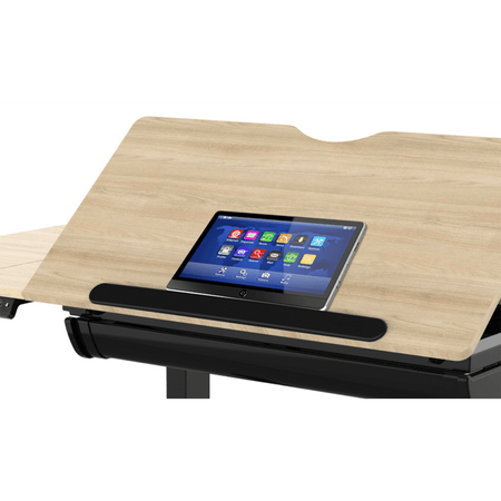 Dellonda Single Motor Ultra-Quiet Electric Adjustable Drawing Table with 40 Tilt, Drawer & Side Table Model No- DH71
